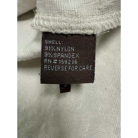 J.McLaughlin Sleeveless White Sheath Dress Knee Length Size MEDIUM Textured - Picture 8 of 10